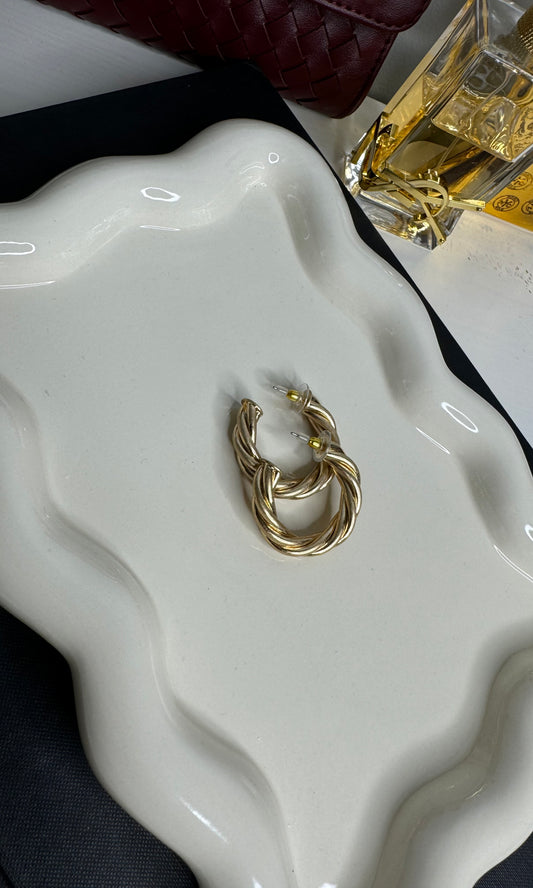 Twisted Hoop Earrings