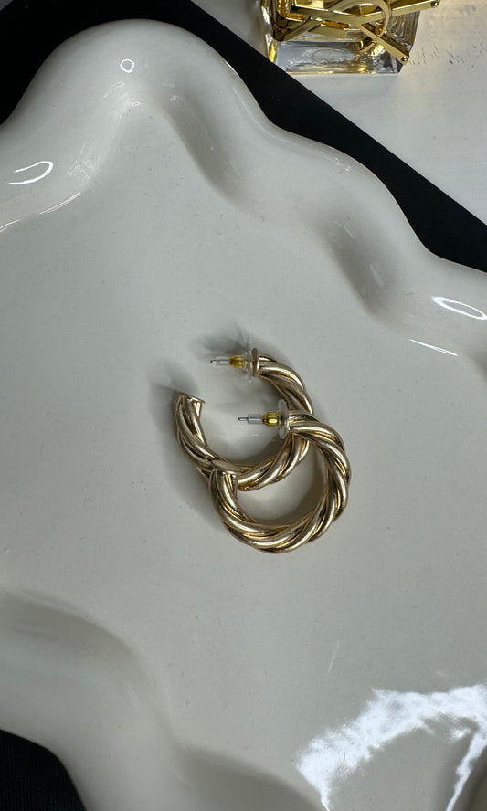 Twisted Hoop Earrings
