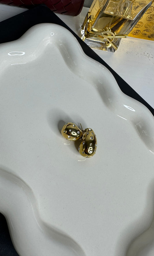 Rhinestone Teardrop Earring