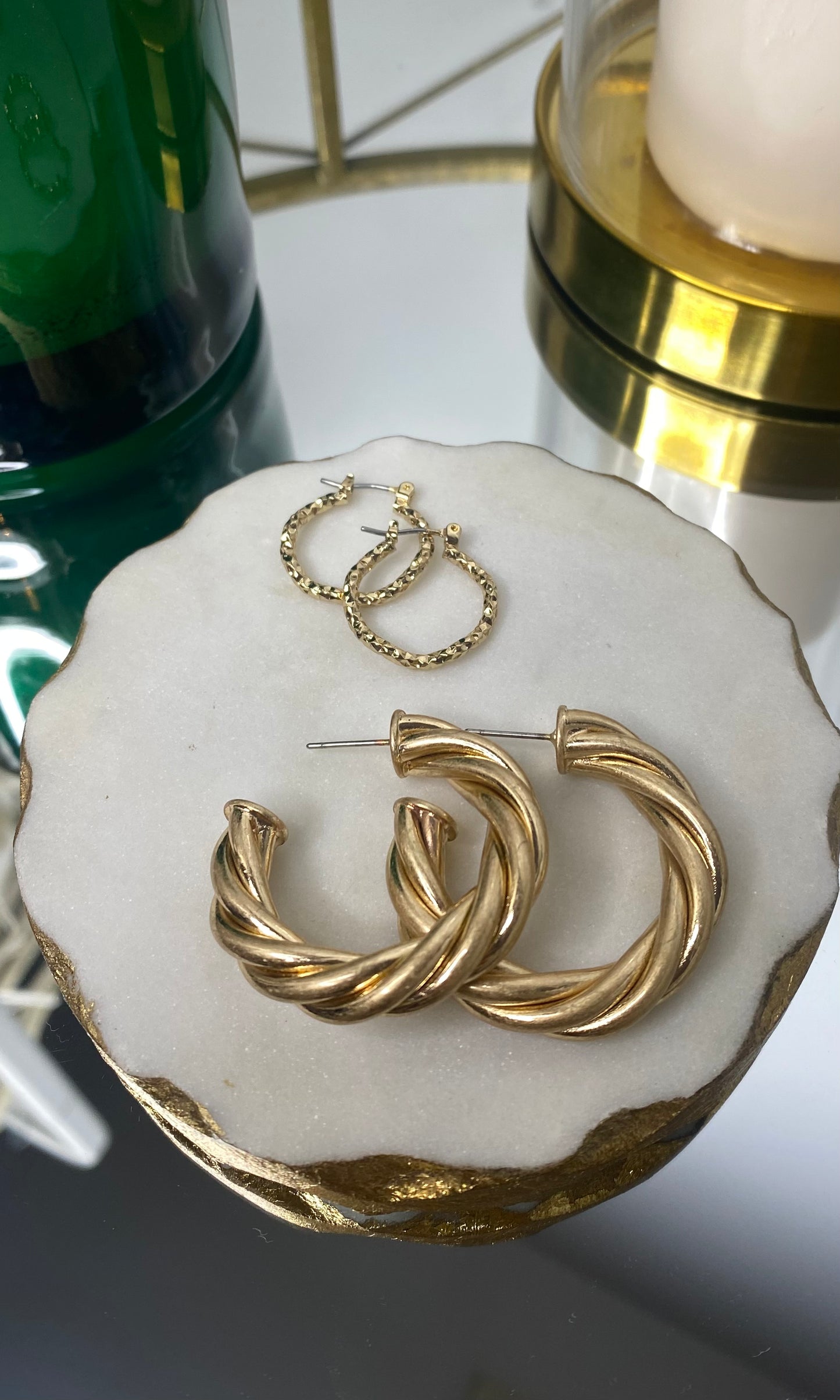 Twisted Hoop Earrings