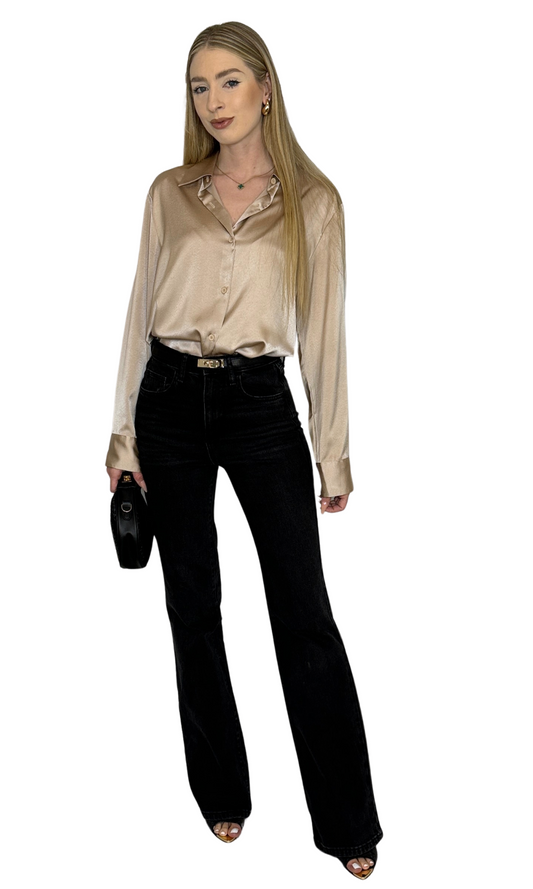 Soft, silky button down shirt made from lightweight, breathable fabric designed for a luxurious feel and professional look — the Nico Button Down.