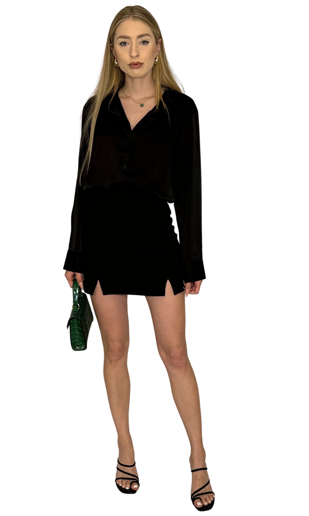 Soft, silky button down shirt made from lightweight, breathable fabric designed for a luxurious feel and professional look — the Nico Button Down.