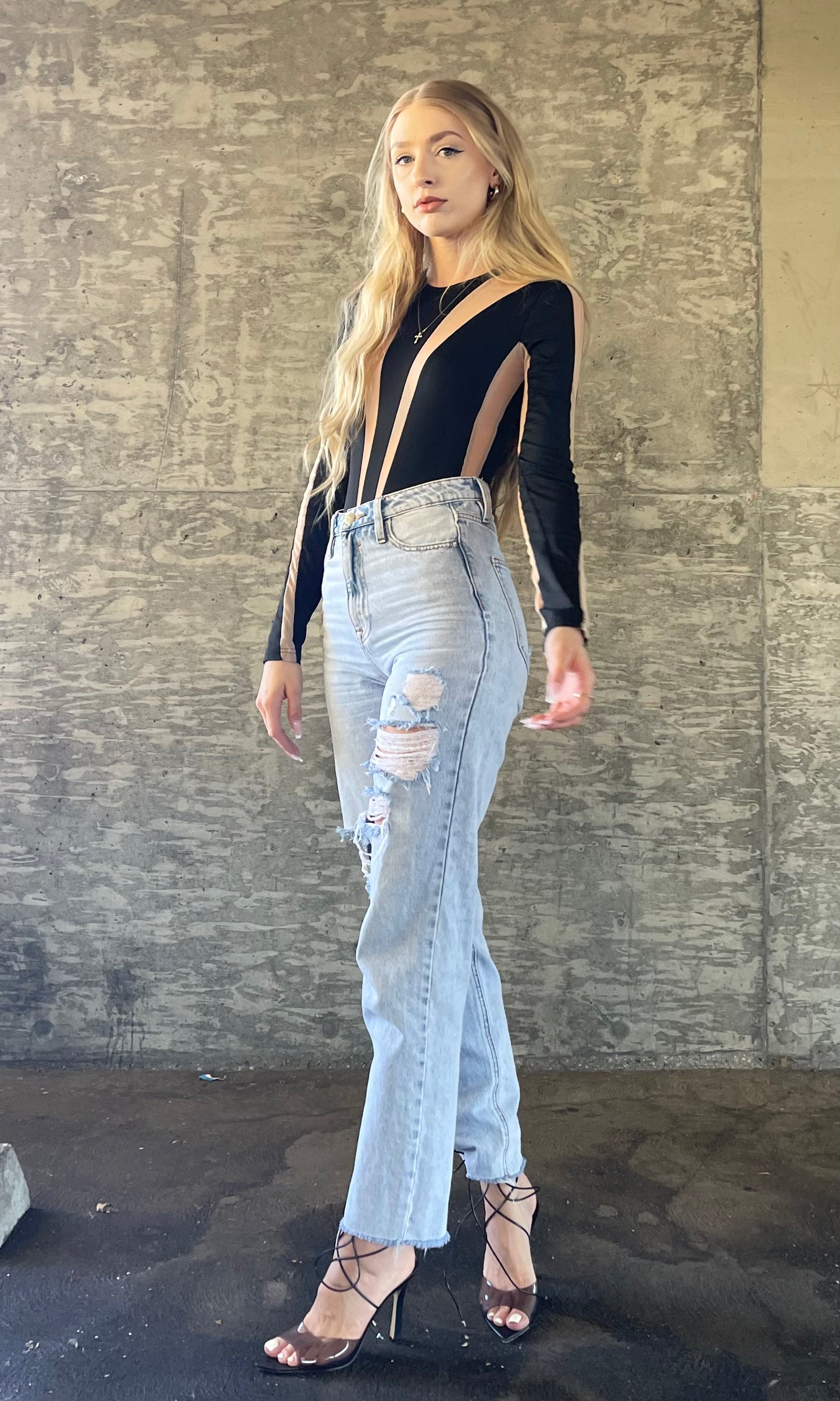 Riley Illusion Bodysuit