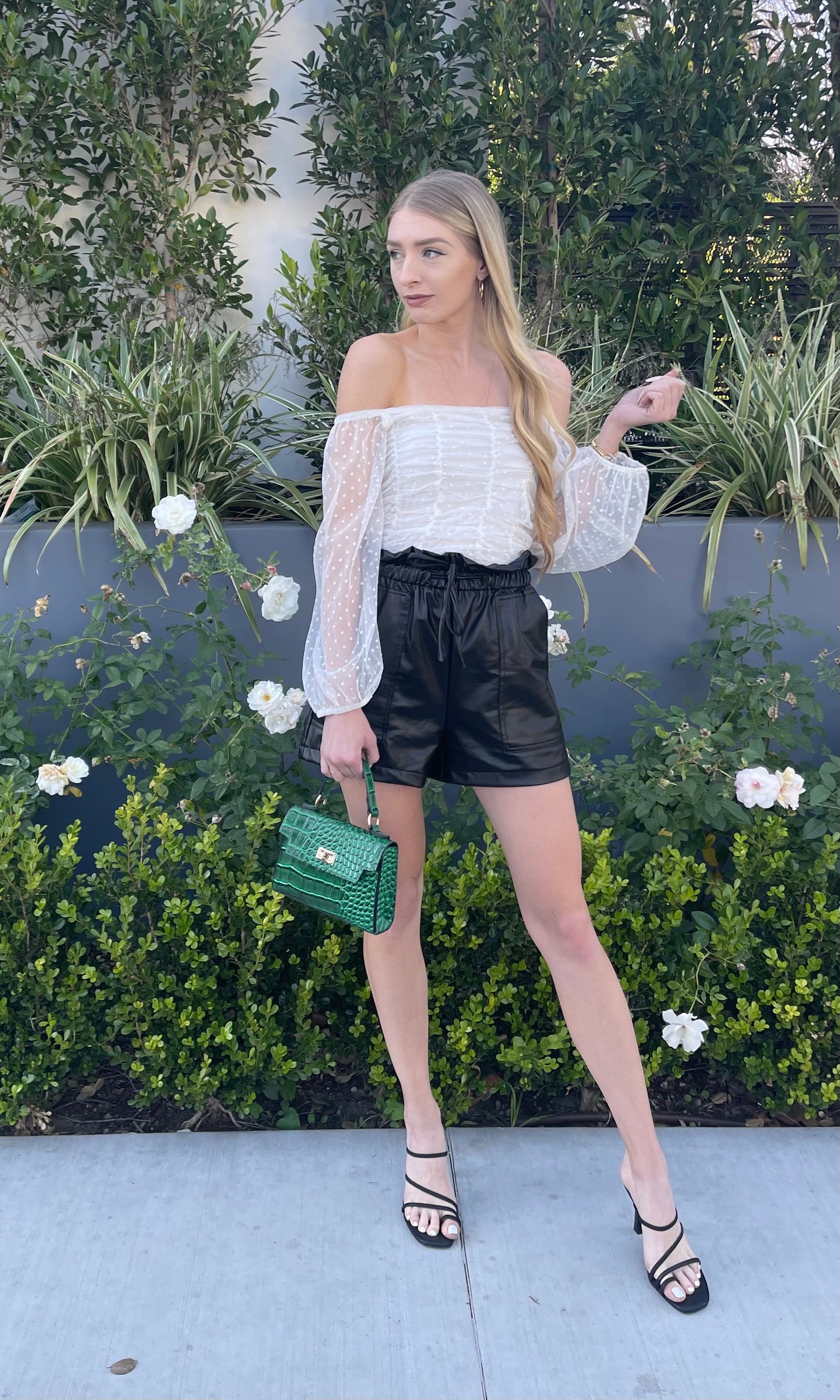 Zoey Faux Leather Shorts